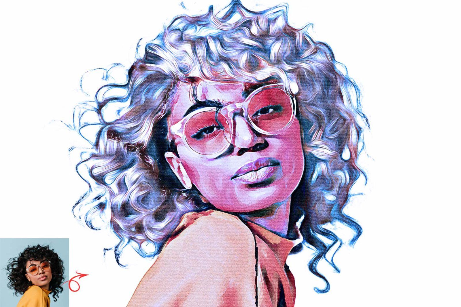 Vibrant Oil Paint Photoshop Action