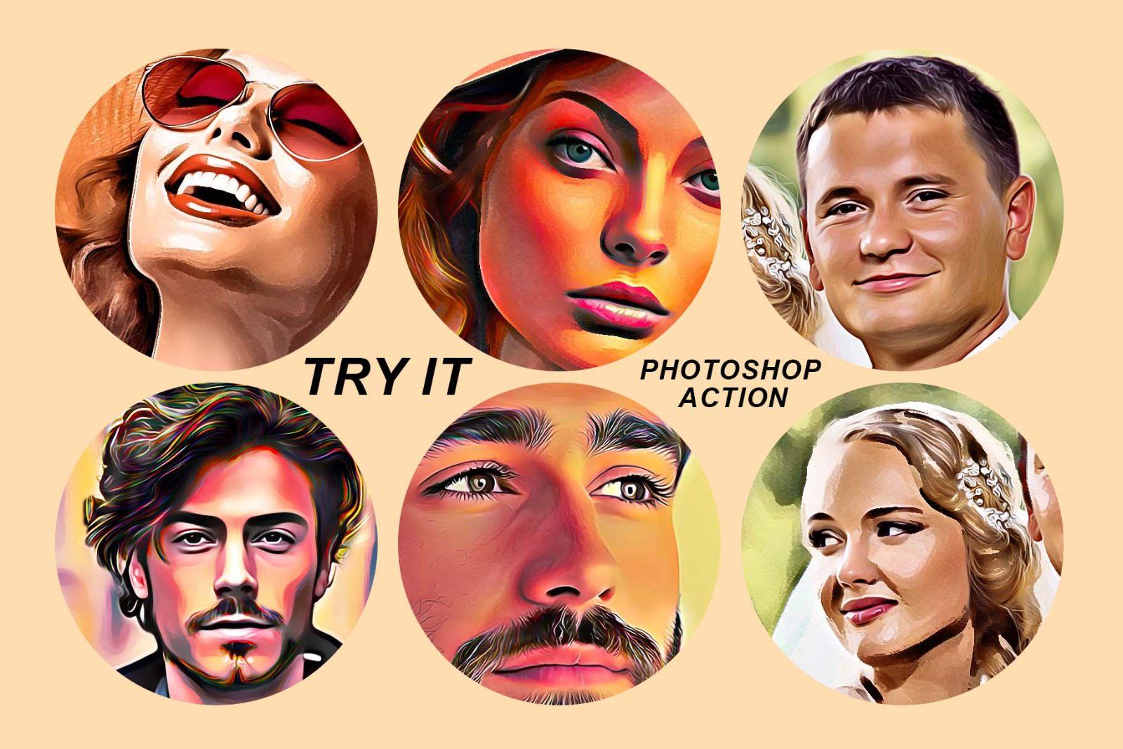 Vibrant Oil Paint Photoshop Action