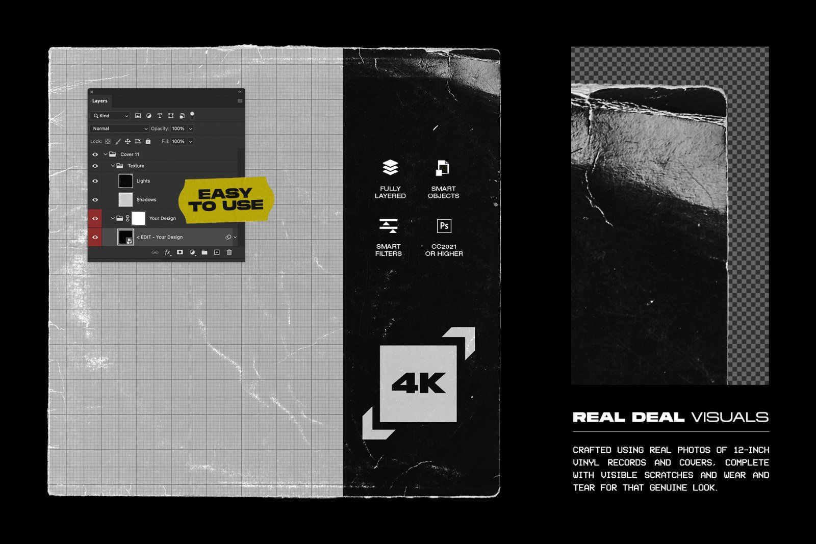 Retro Vinyl Record Mockup Bundle