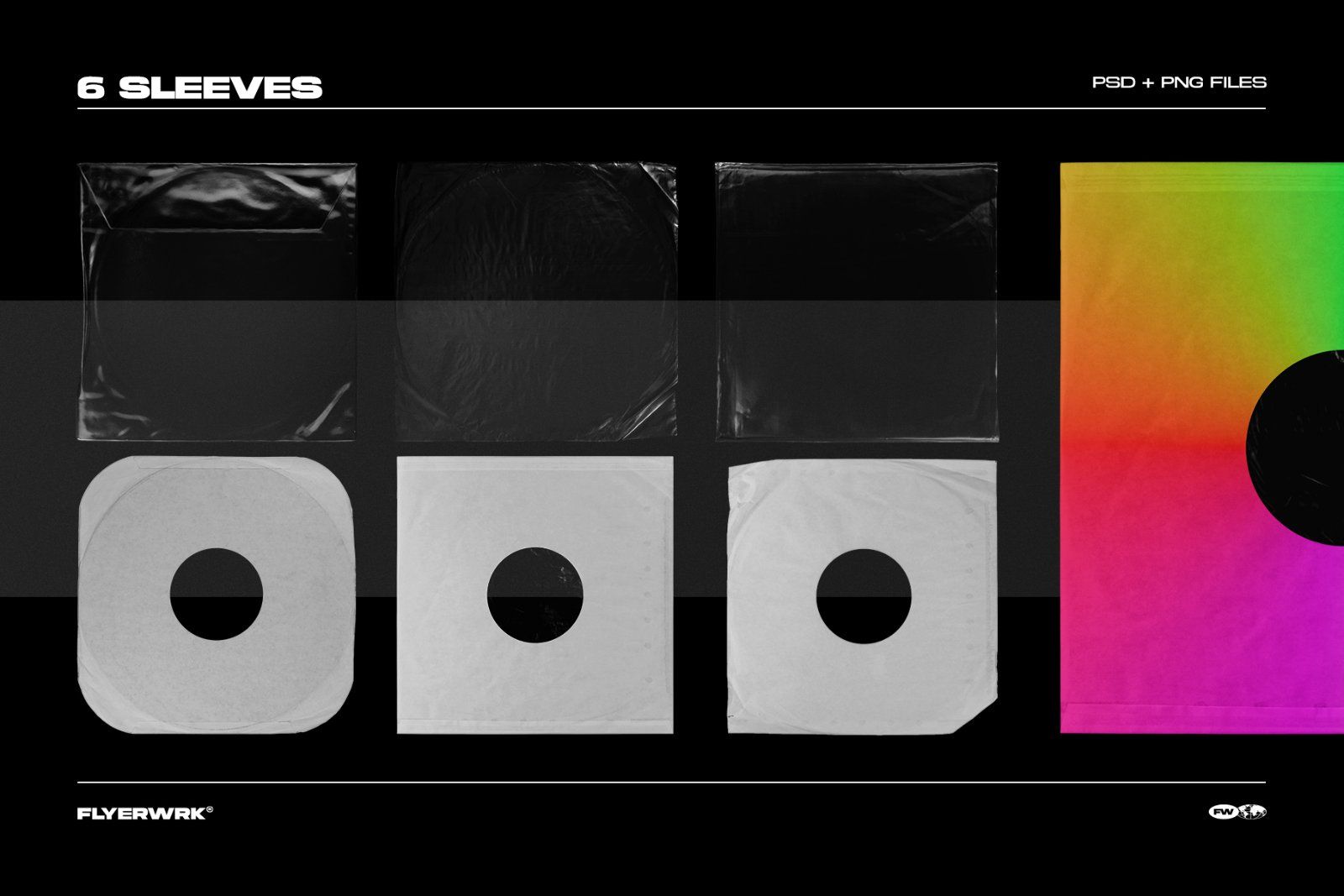 Retro Vinyl Record Mockup Bundle