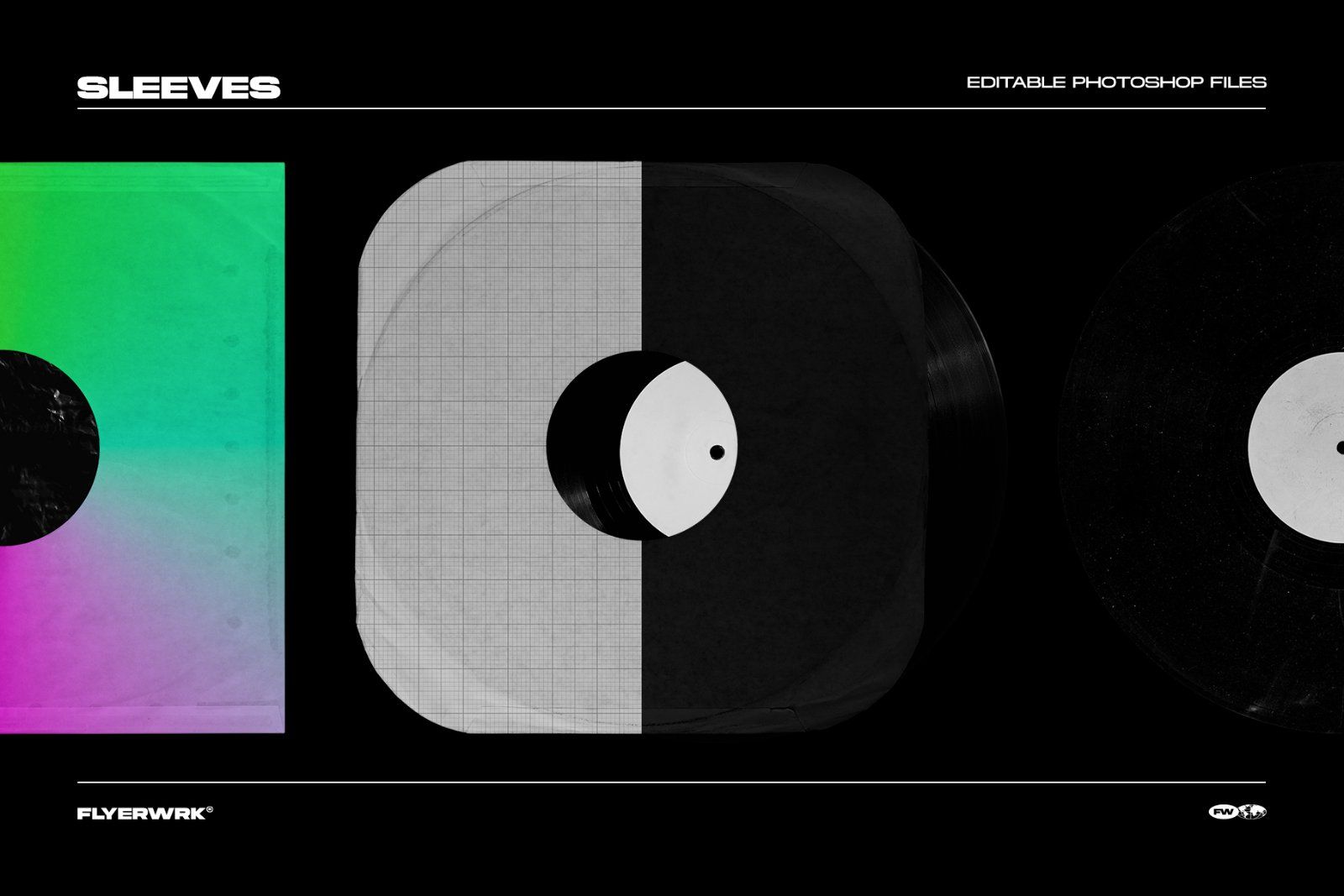 Retro Vinyl Record Mockup Bundle