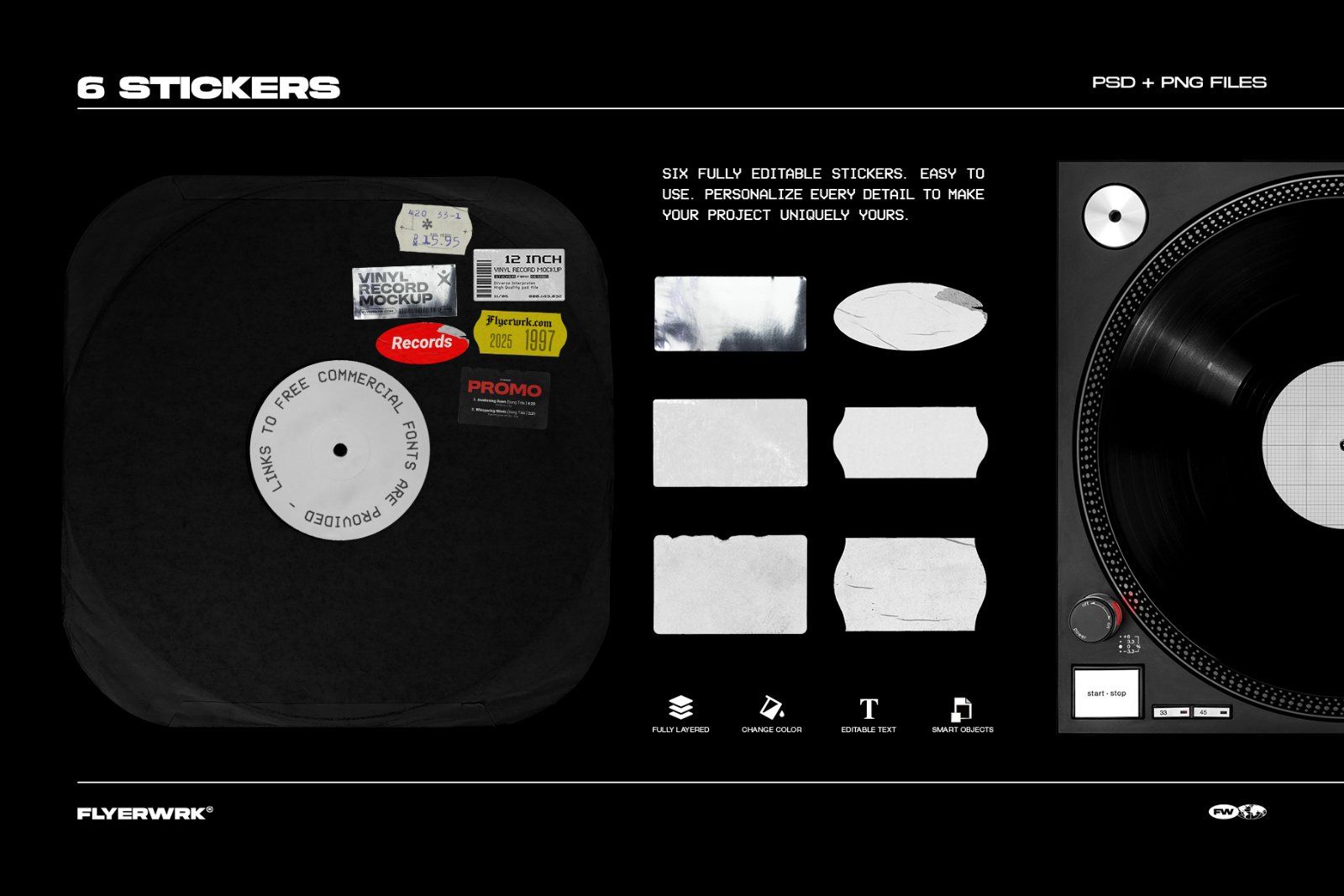 Retro Vinyl Record Mockup Bundle