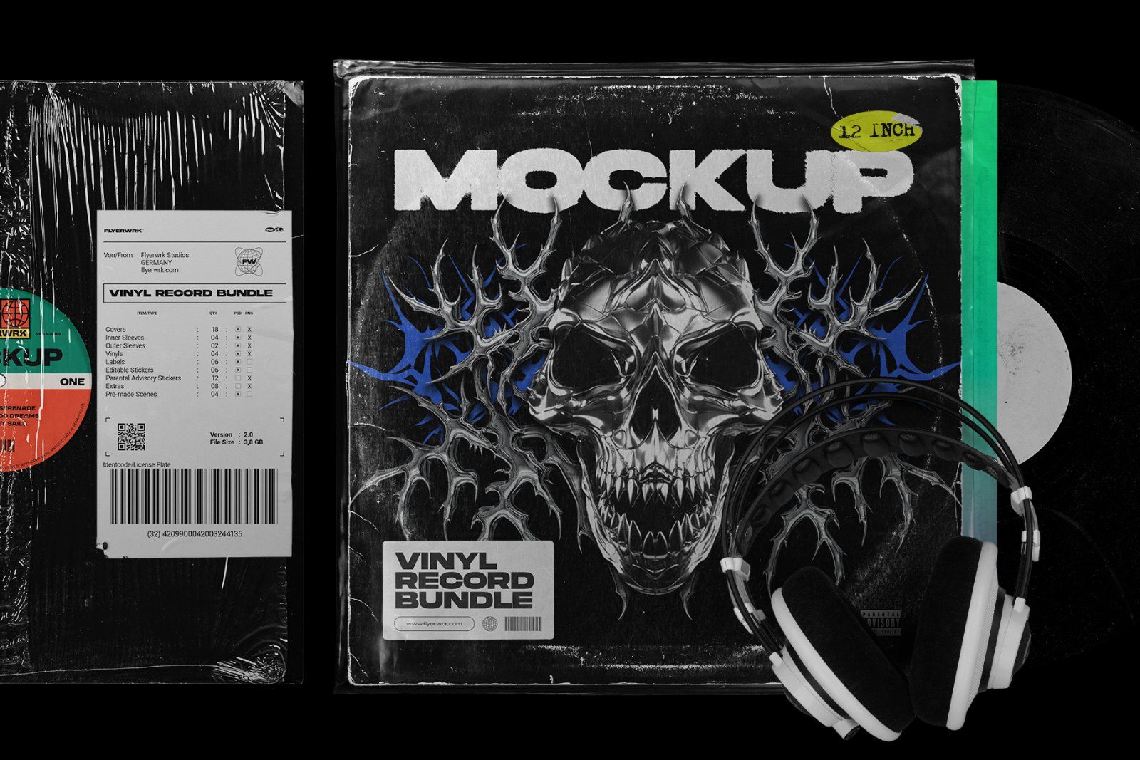 Retro Vinyl Record Mockup Bundle