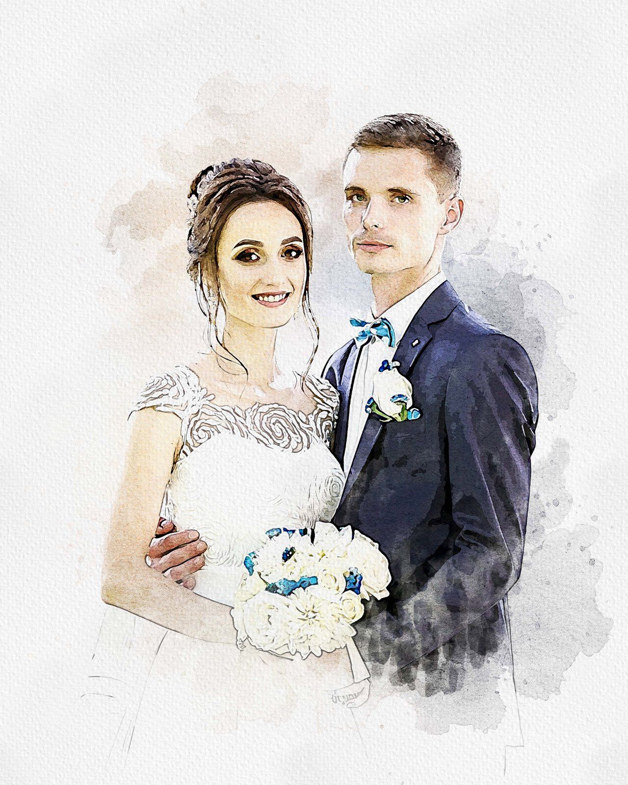 Painting Watercolor Splash Art