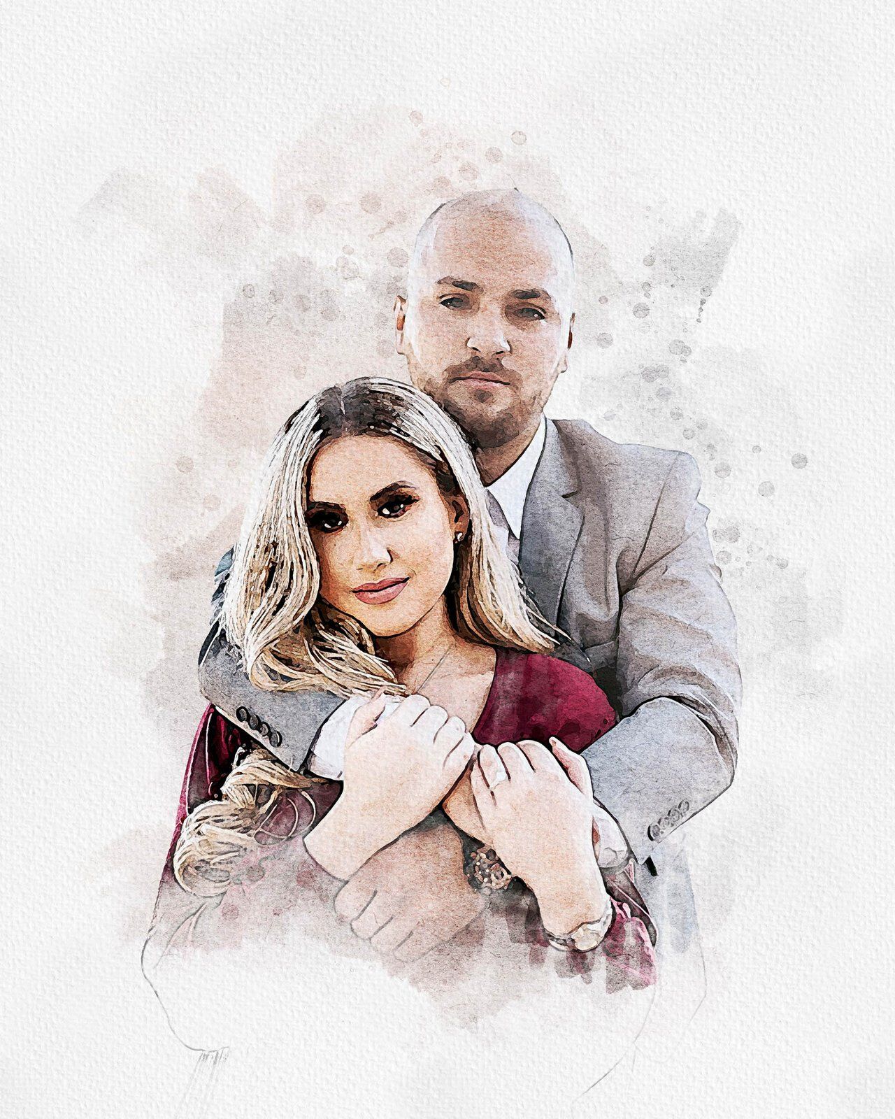 Painting Watercolor Splash Art