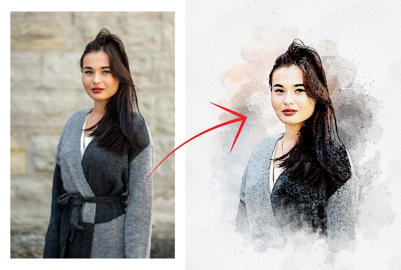 Painting Watercolor Splash Art