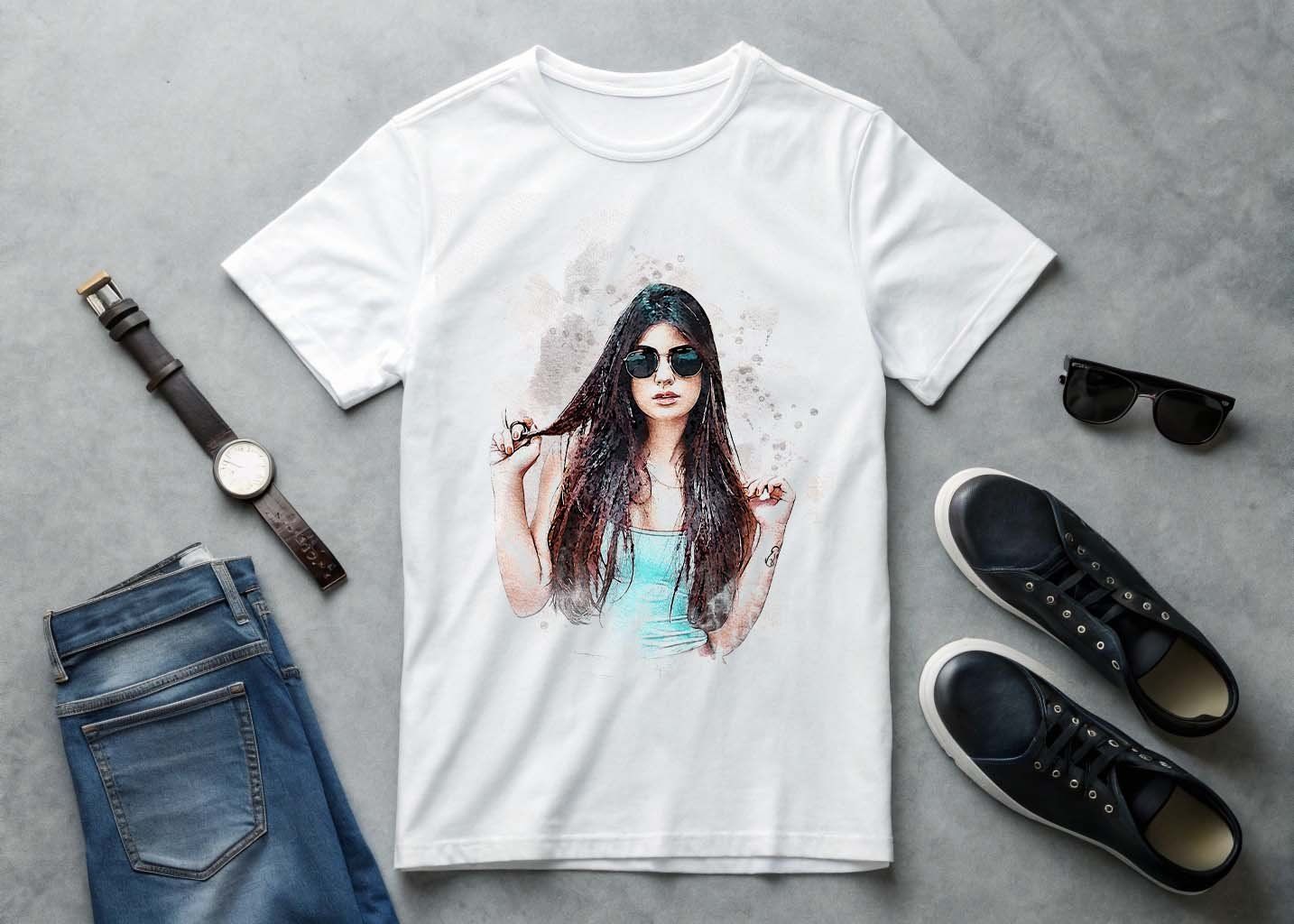 Painting Watercolor Splash Art