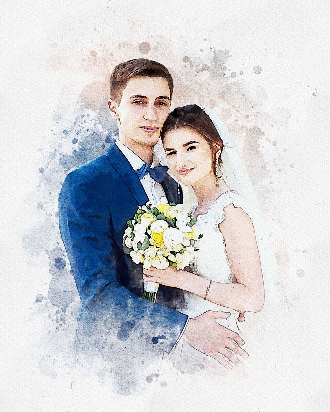 Painting Watercolor Splash Art