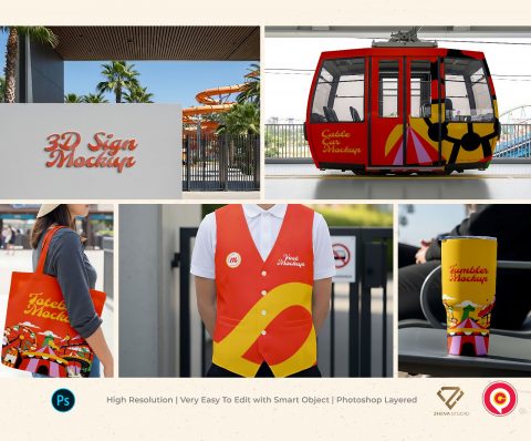 Premium Amusement Park Mockup