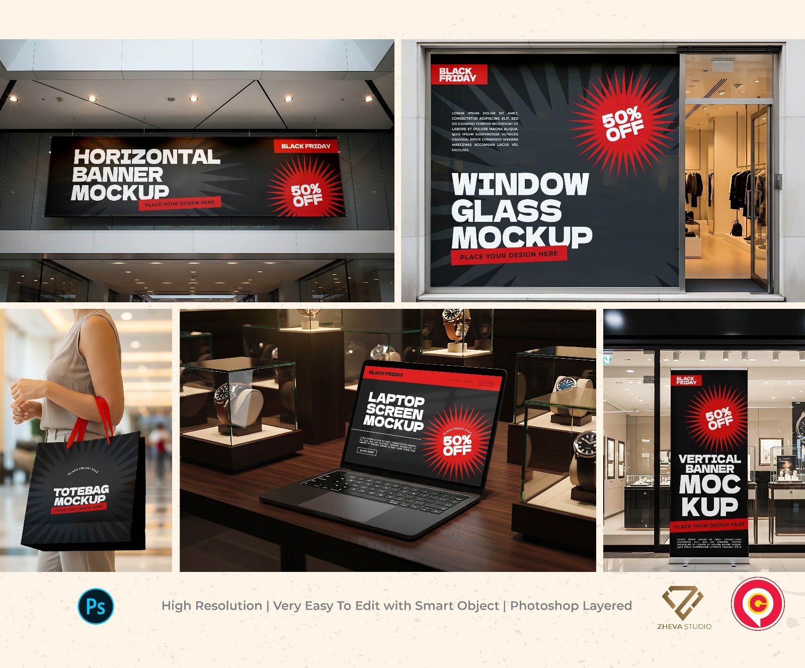 Premium Event Black Friday Mockup