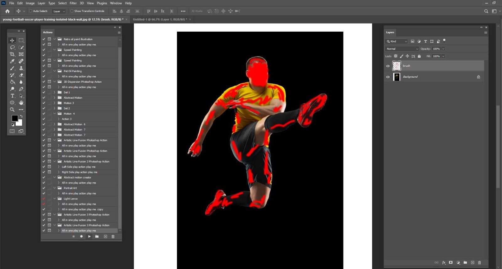 50 Artistic Line Fusion Action