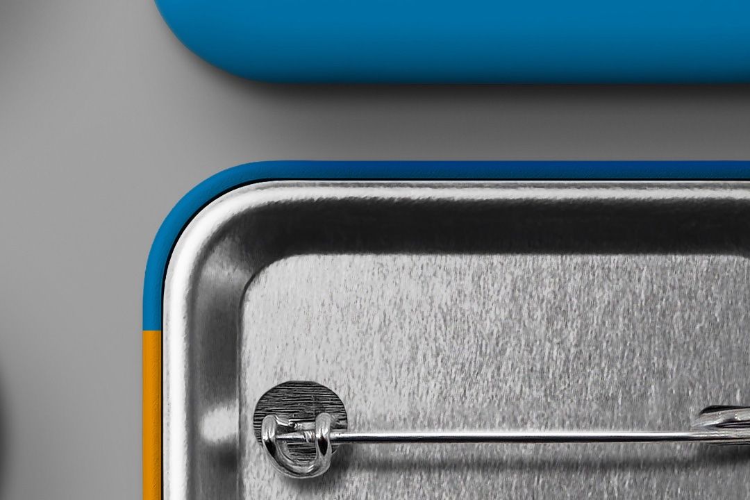 Button Badge Mockup Set - Round, Rectangle & Oval (3 Objects)