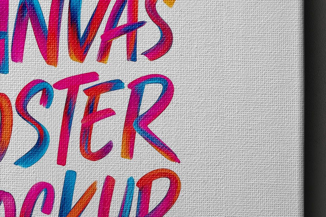 Canvas Mockup Set 12 x 16 in (3 Objects)