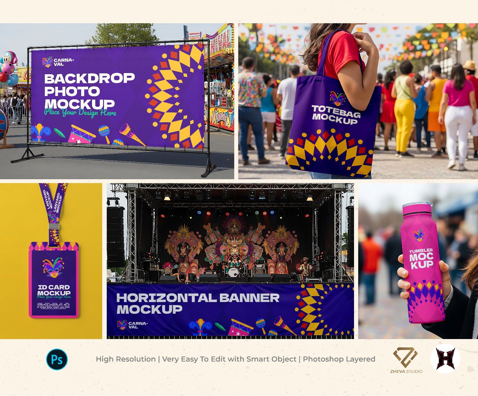 Premium Event Carnaval Mockup