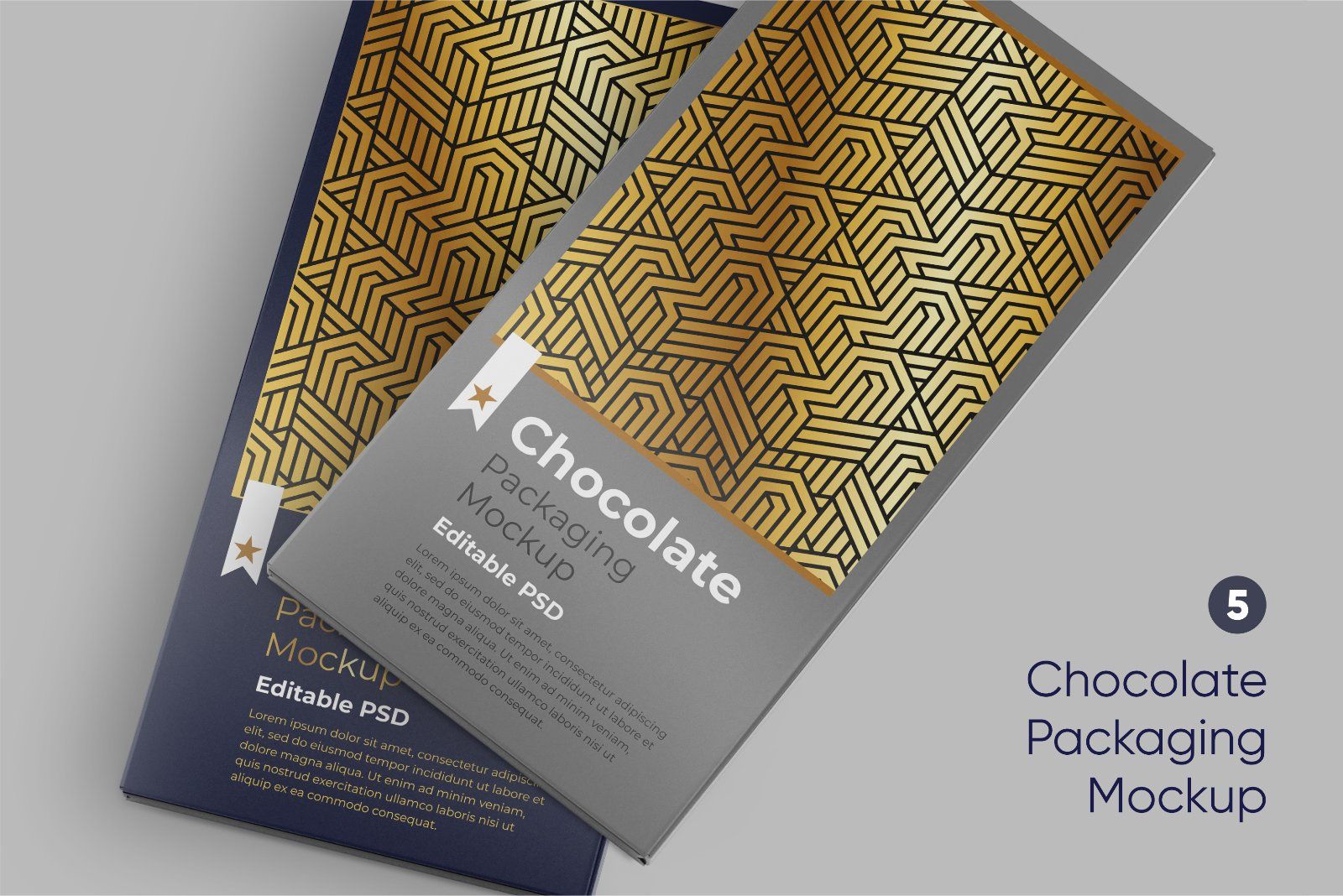 Chocolate Bar Packaging Mockup