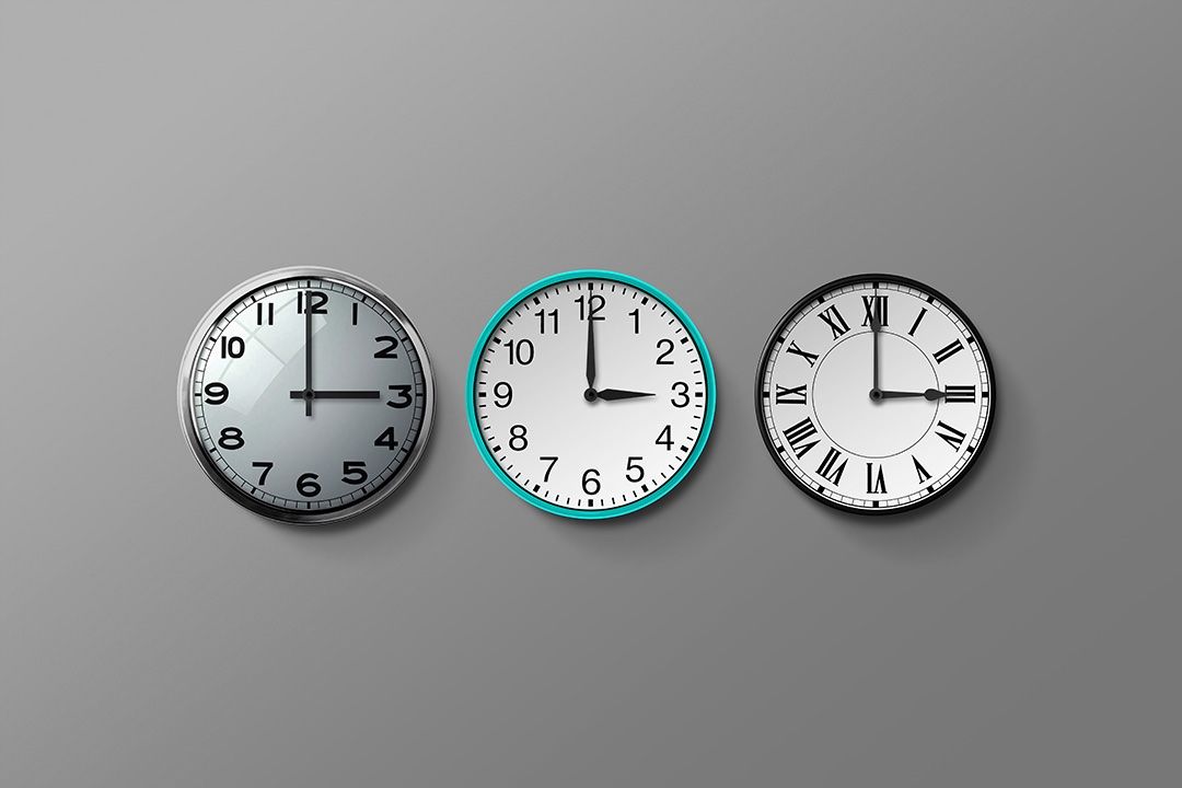 Clock Mockup Set (3 Objects)