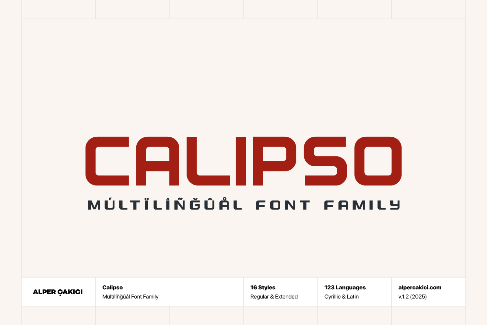 Calipso - Display Font Family - 16 Fonts