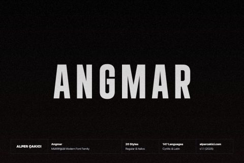 Angmar - Geometric Sans - 20 Fonts