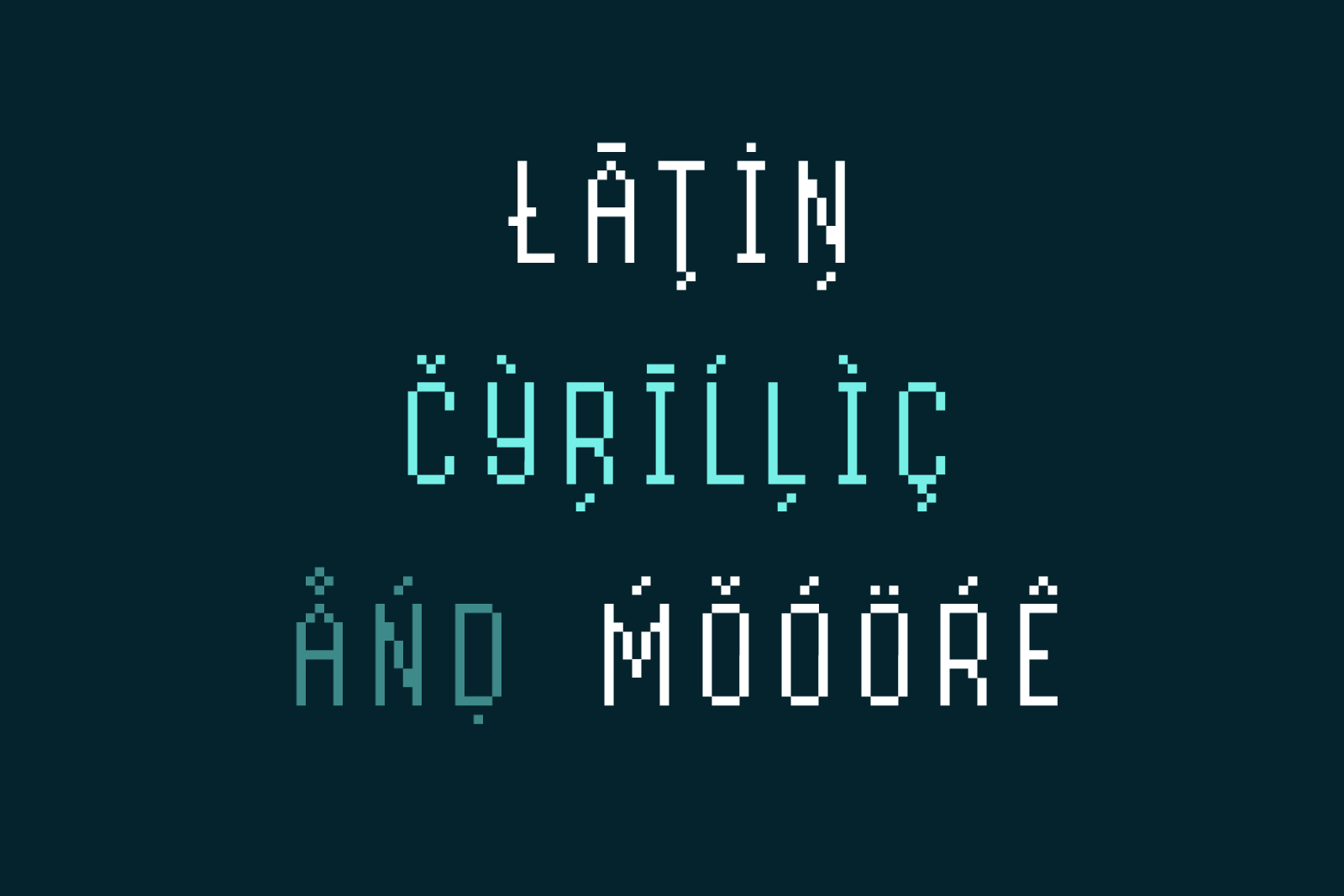 Byte Sans – Retro Pixel Font Family