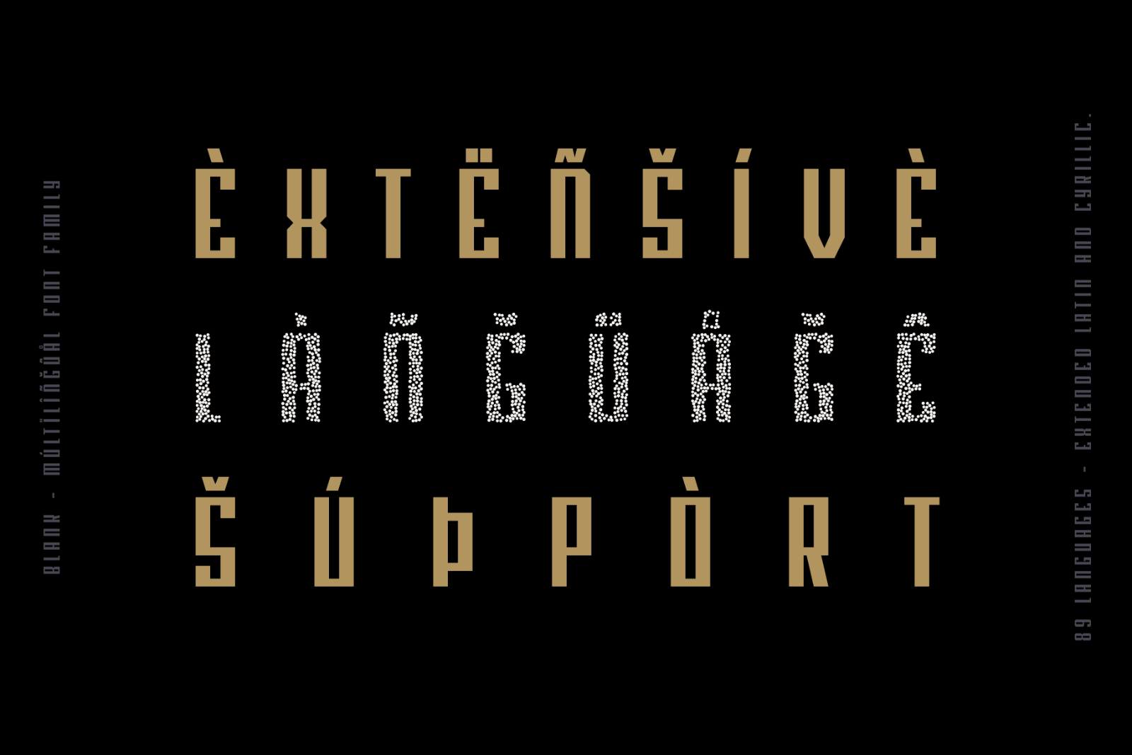 Blank - Modern Font Family - 36 Fonts