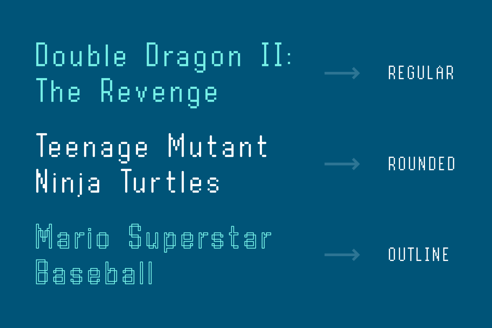 Byte Sans – Retro Pixel Font Family