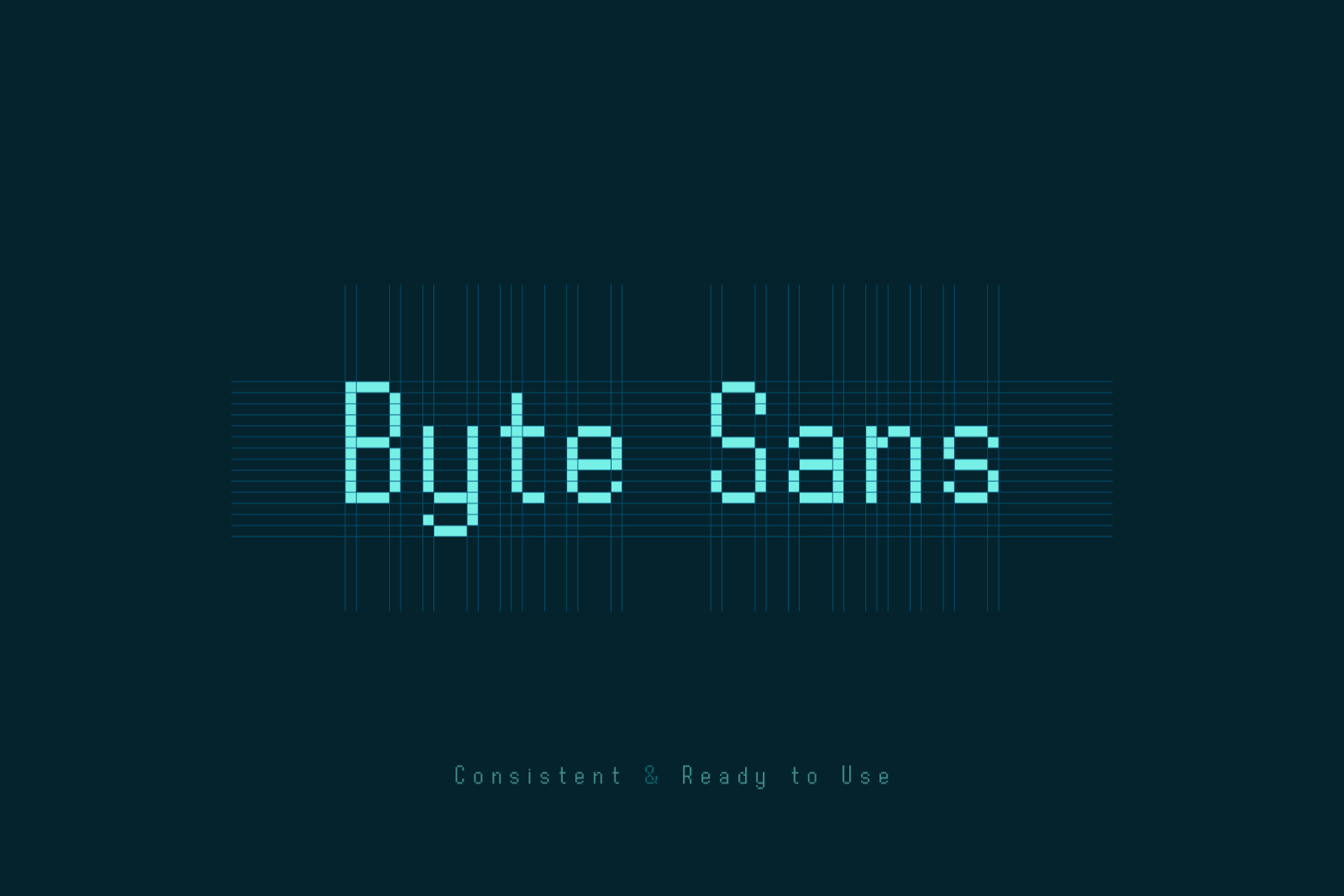 Byte Sans – Retro Pixel Font Family