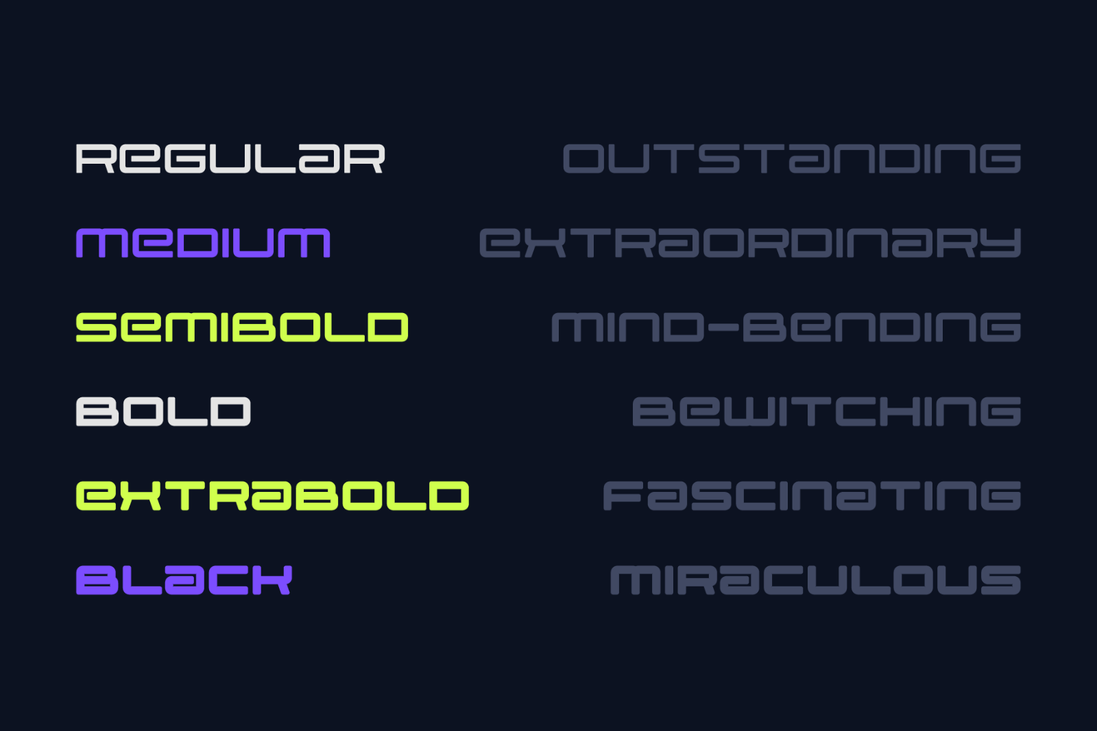 Aerios – A Futuristic Geometric Typeface