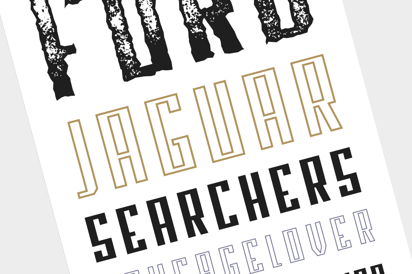 Blank - Modern Font Family - 36 Fonts