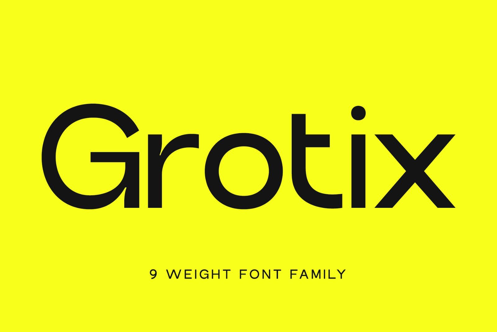 Grotix | A Modern Font Family