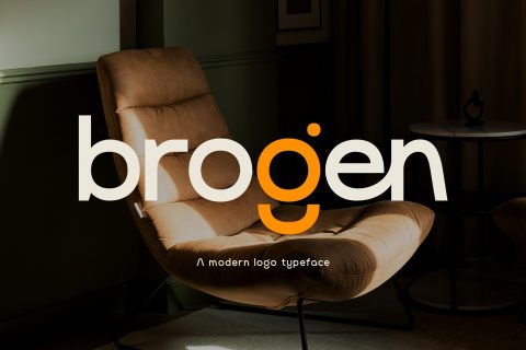 Brogen | Modern Logo Typeface