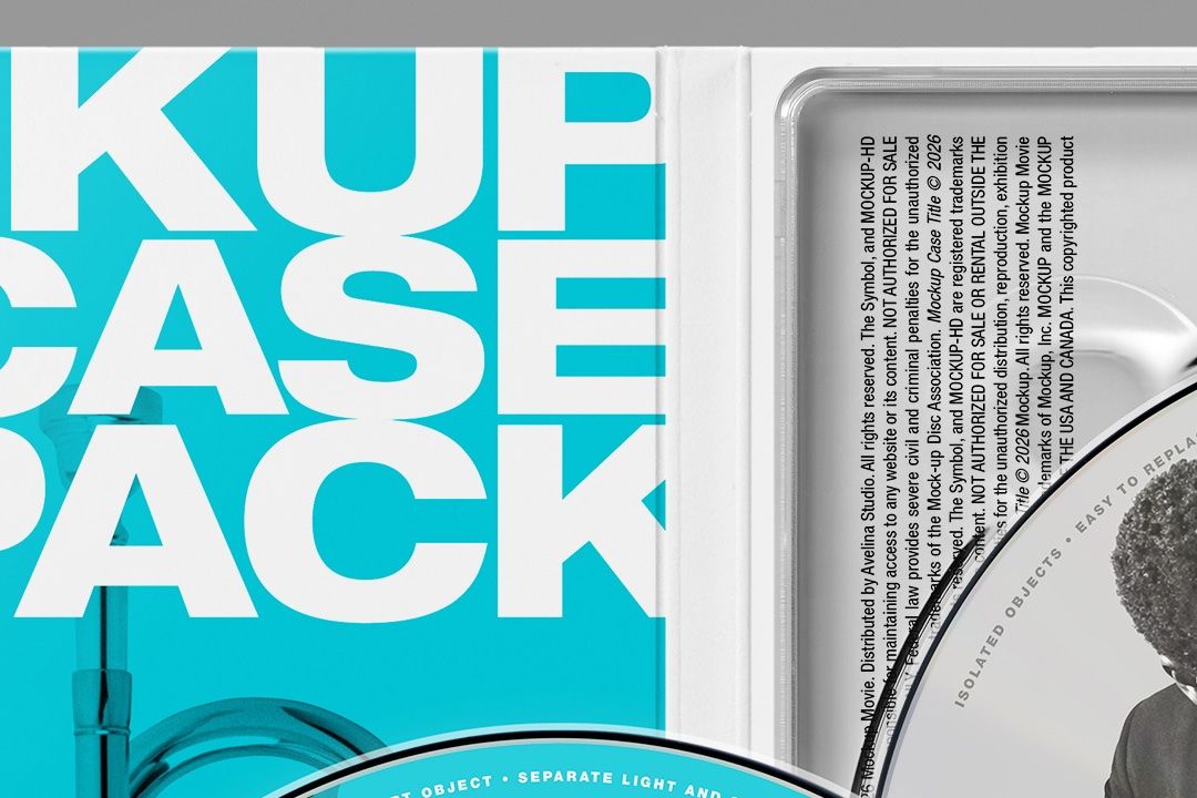 DVD Case Mockup – Digipack Set (4 Objects)