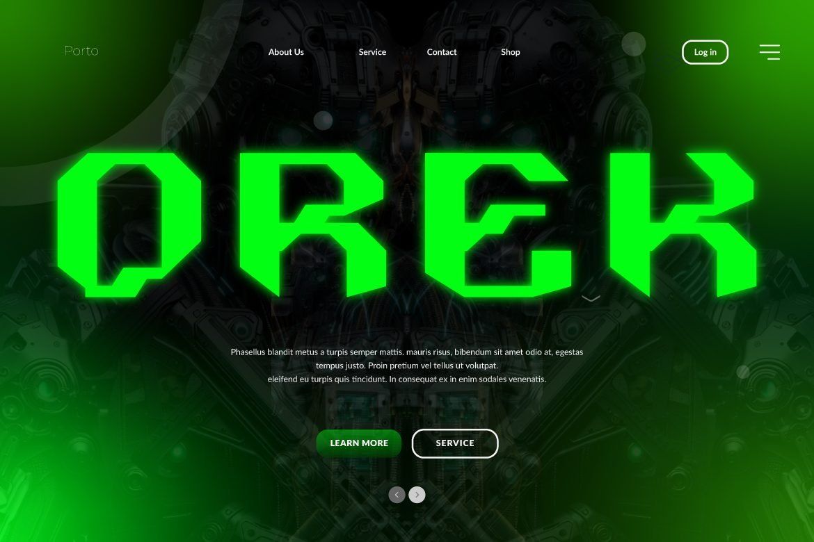 Orek Futuristic Display Font – Modern Sci-Fi Typeface