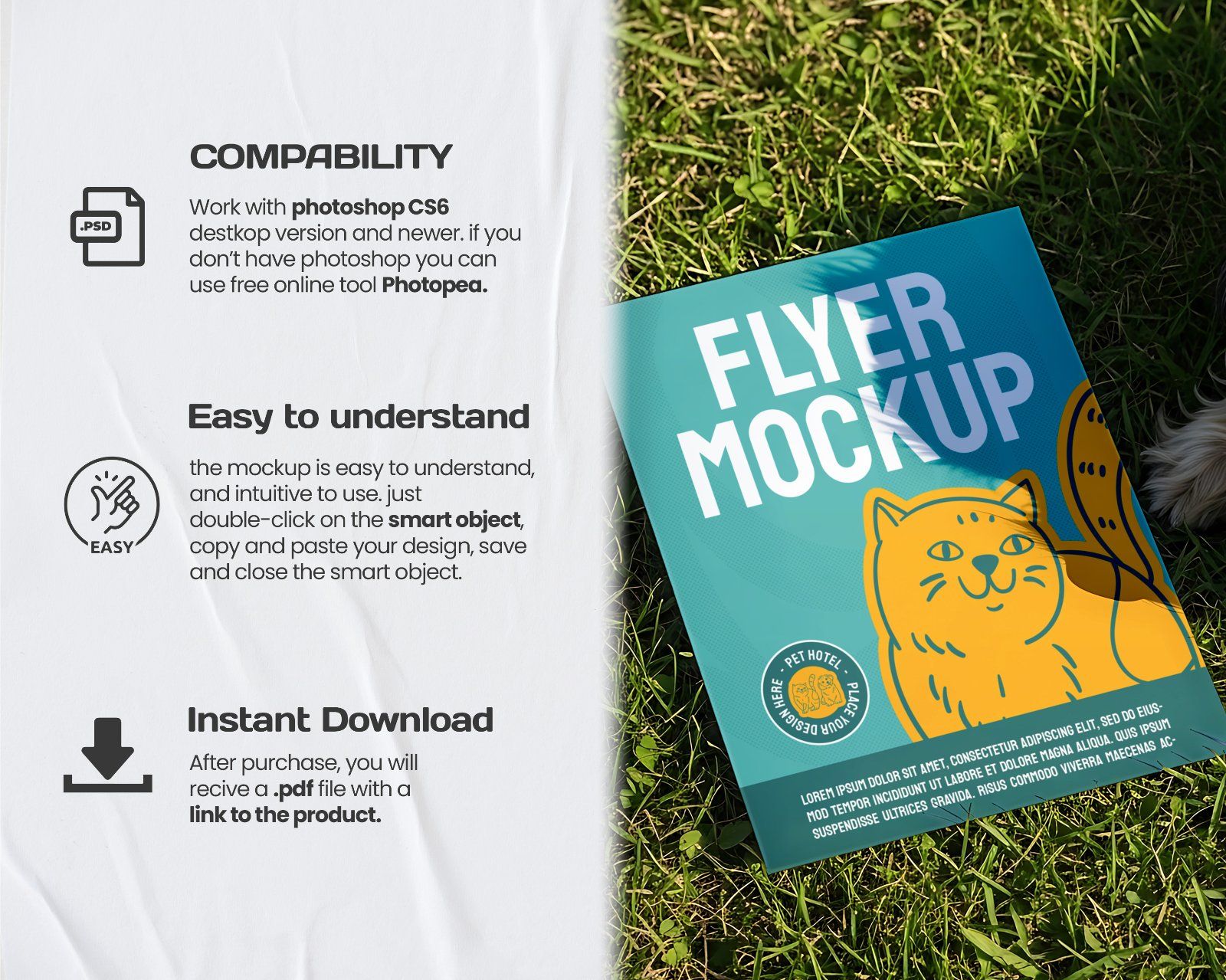 Pet Hotel Mockup Bundle – 15 PSD Templates for Animal Care & Veterinary Branding