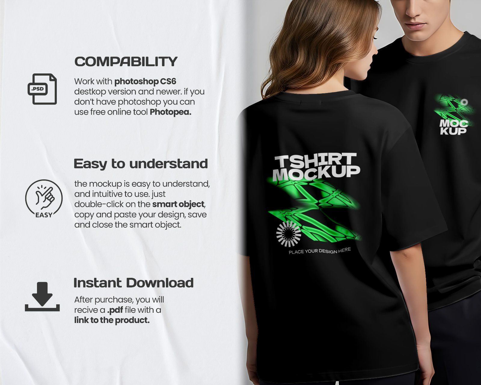 Drawstring Bag Mockup – Realistic PSD Template for Merchandise Branding