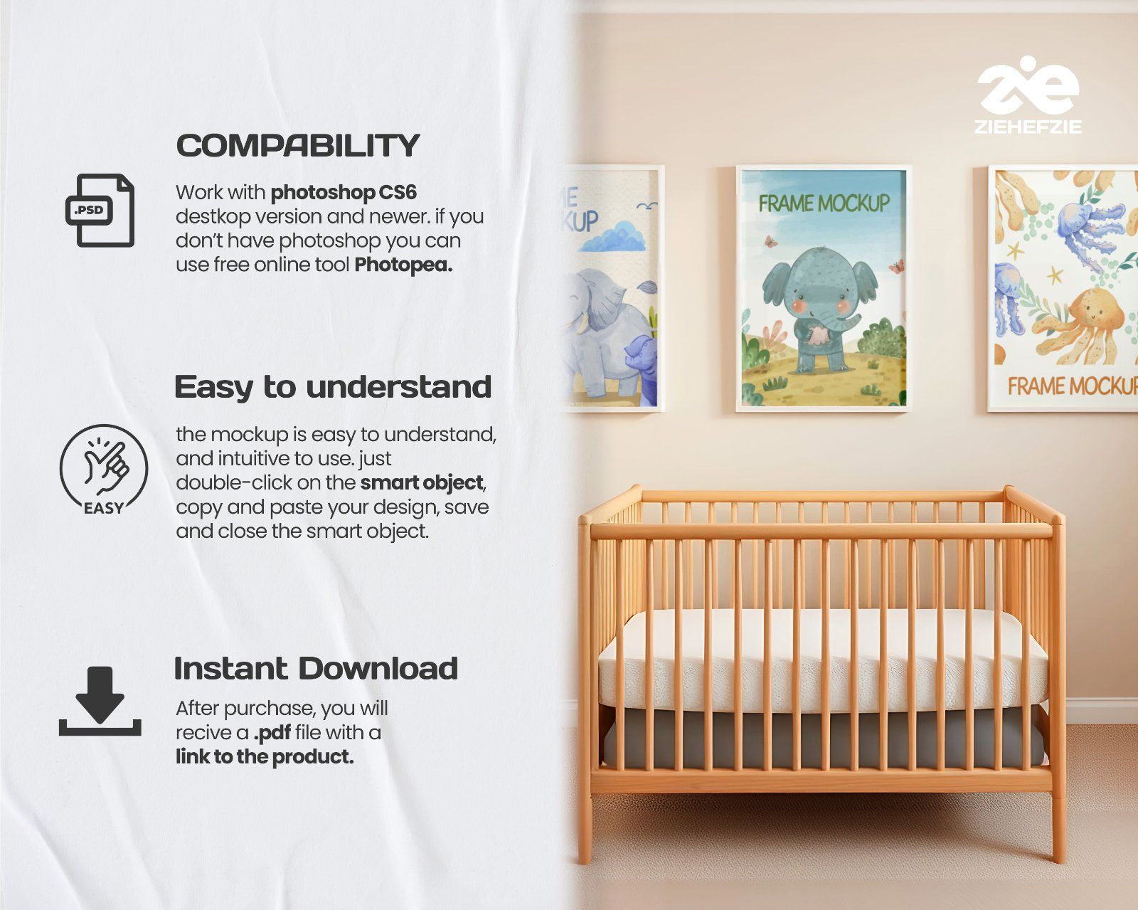 Premium Baby Frame Mockup Collection