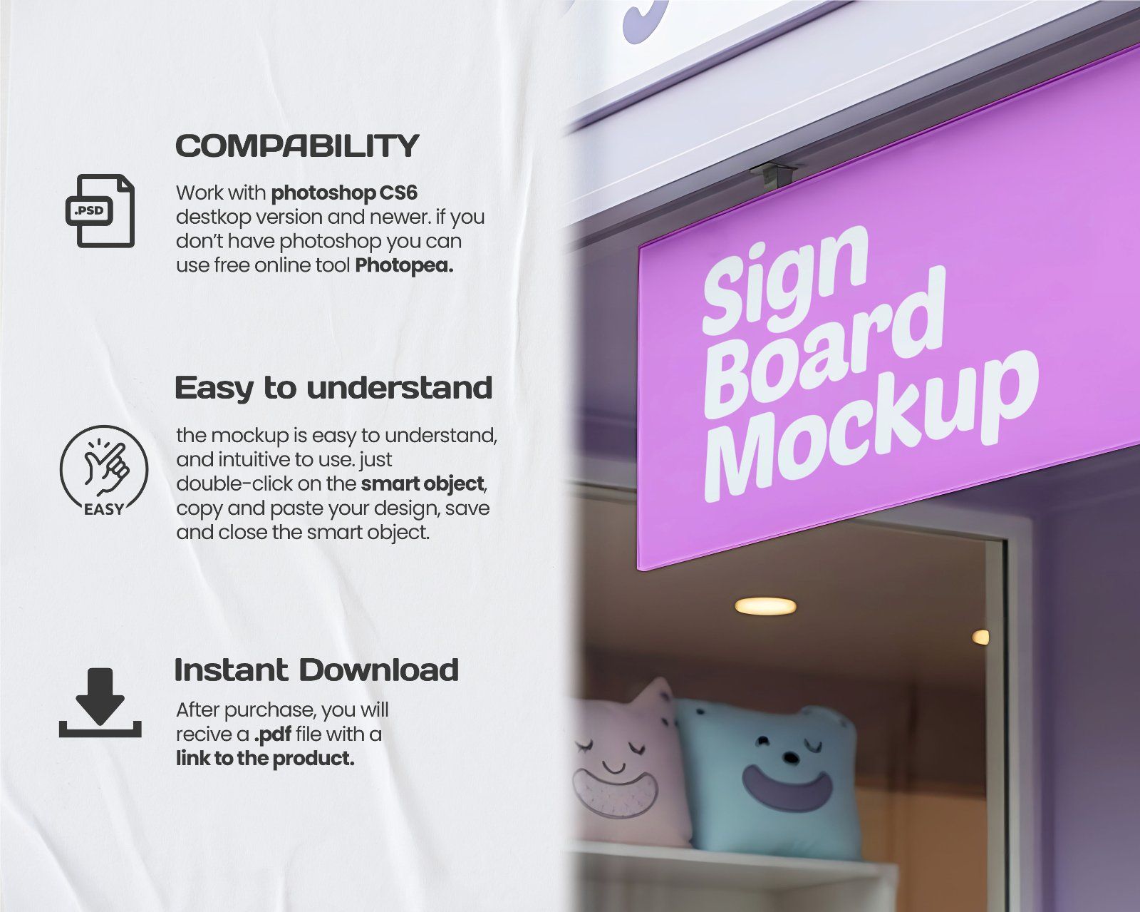 15 Baby Shop Mockups – PSD Onesie, Dress, Gift Box, Sign, Wrapping & Tag Kit