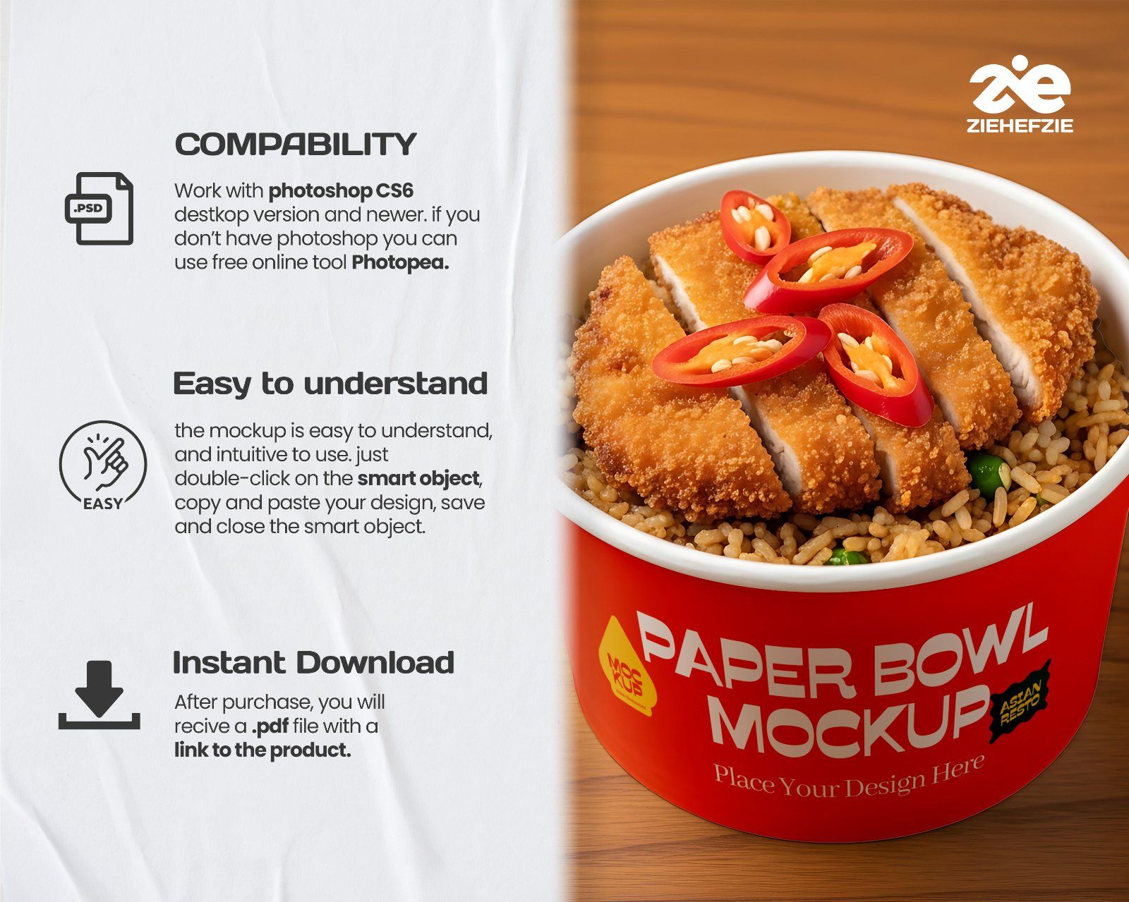 Asian Restaurant Mockup Bundle – 15 PSD Templates for Food & Packaging Branding