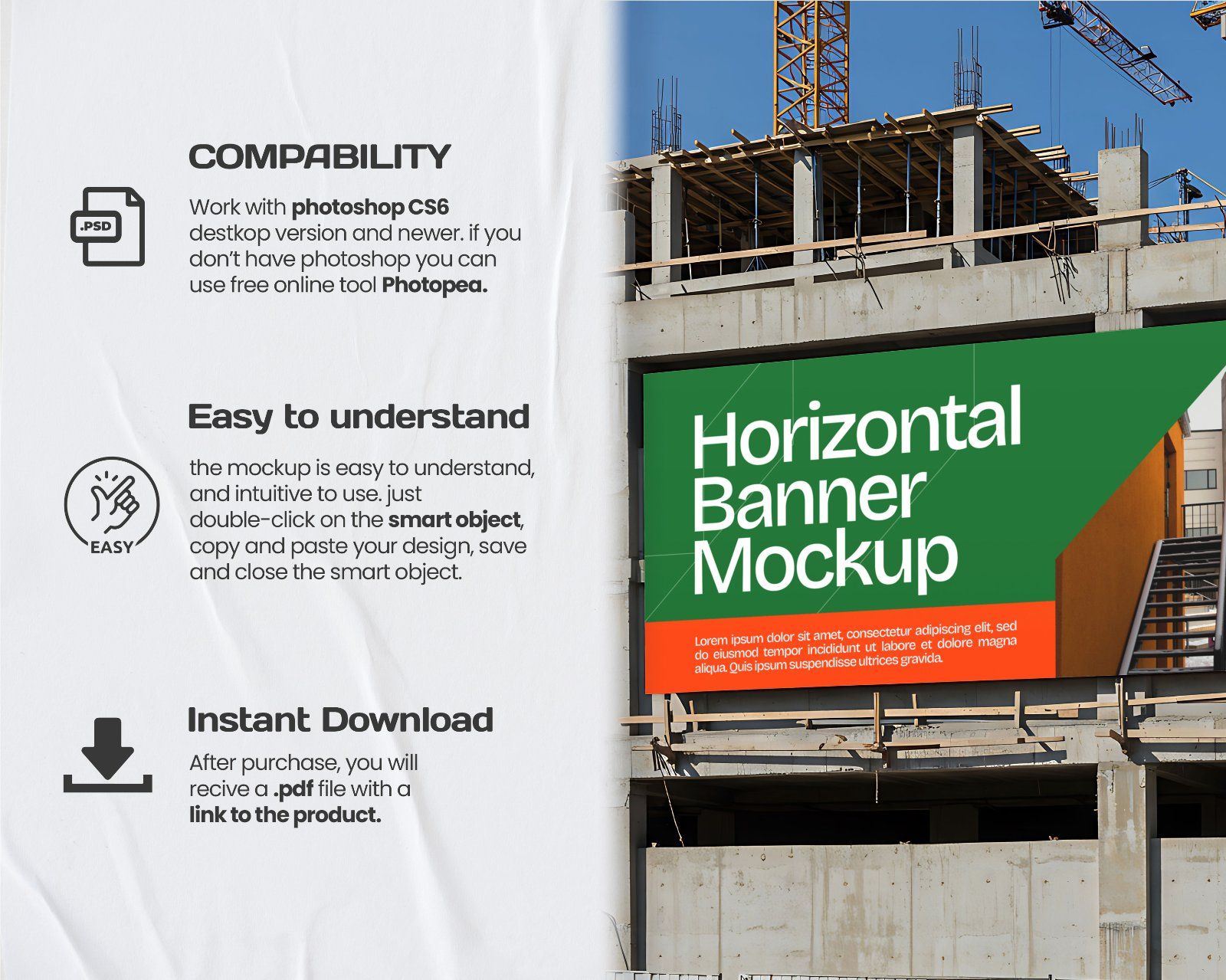 15 Contractor Branding Mockups – PSD Helmet, Sketch Paper, Banner, Uniform & Container Kit