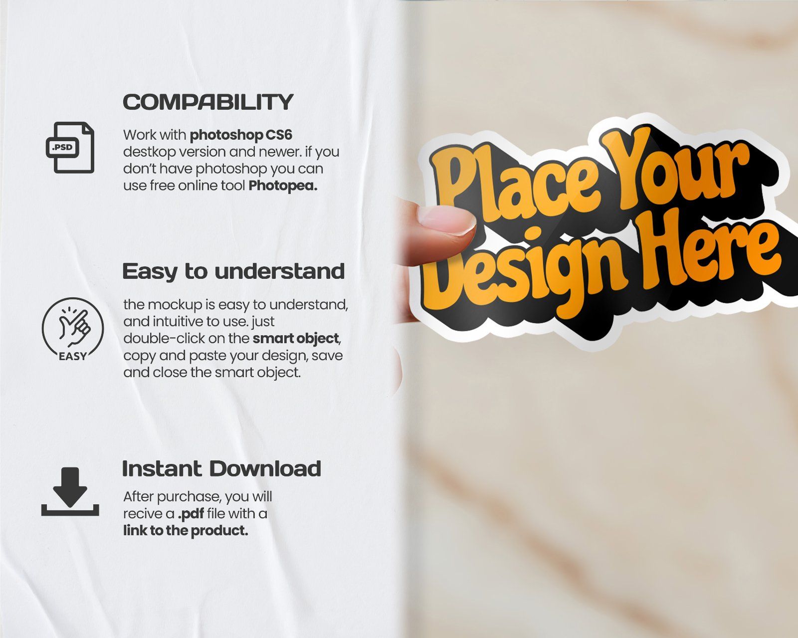 20 Premium Sticker Mockup Collection