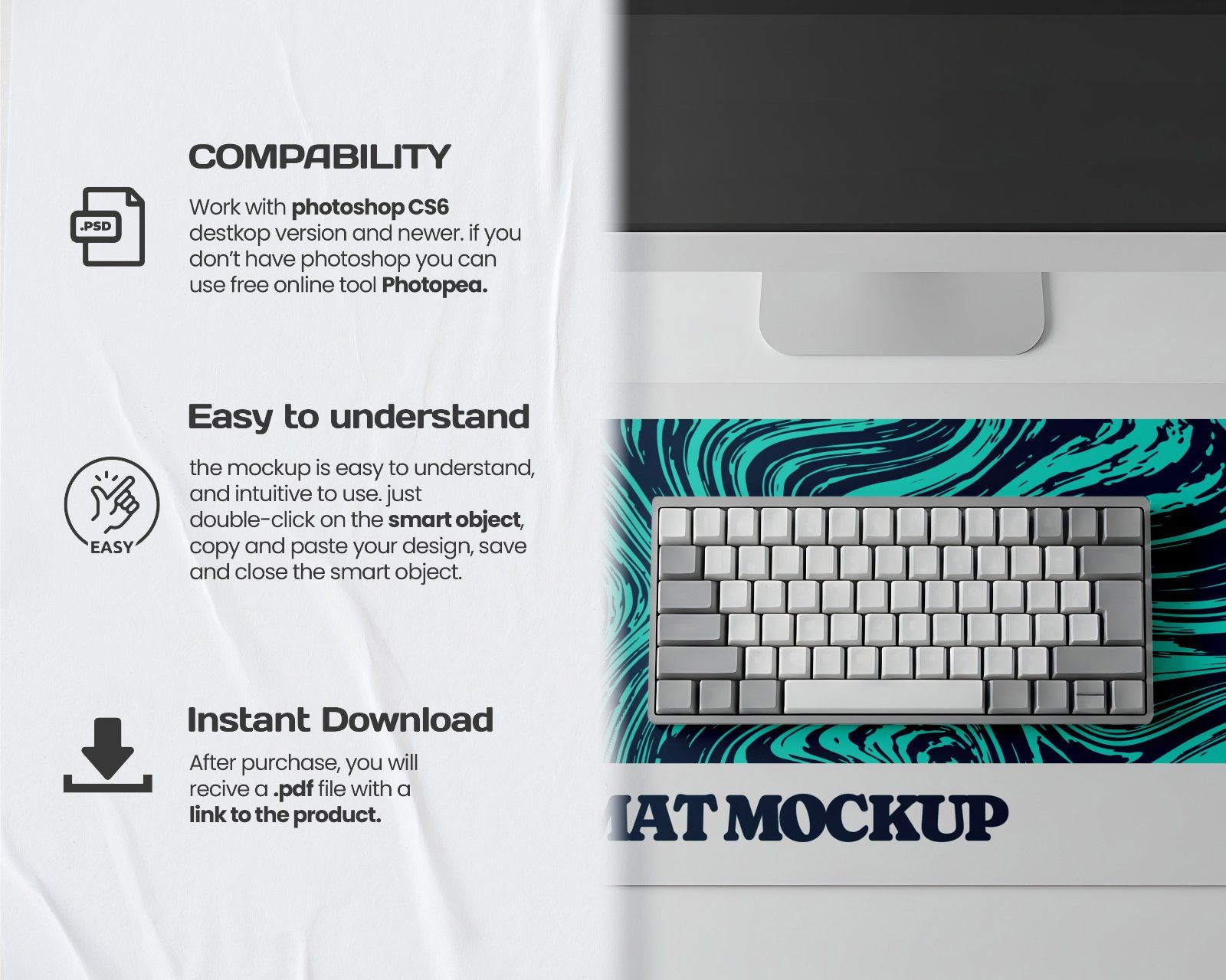 10 Premium Deskmat Mockup Collection