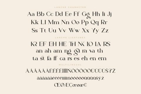 Lanche | Modern Elegant Serif Font