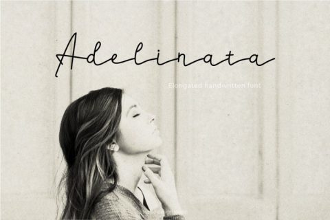 Adelinata script handwritten font