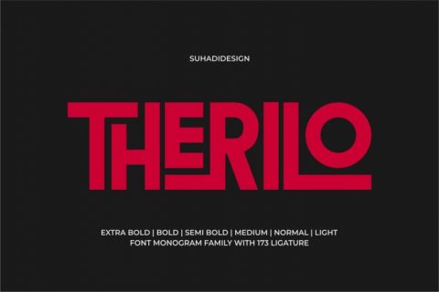 Therilo - Sans Serif Monogram Font