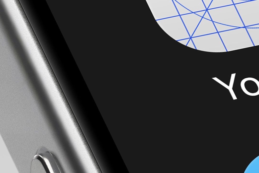 iPhone App Icon Mockup - iOS Screen Perspective