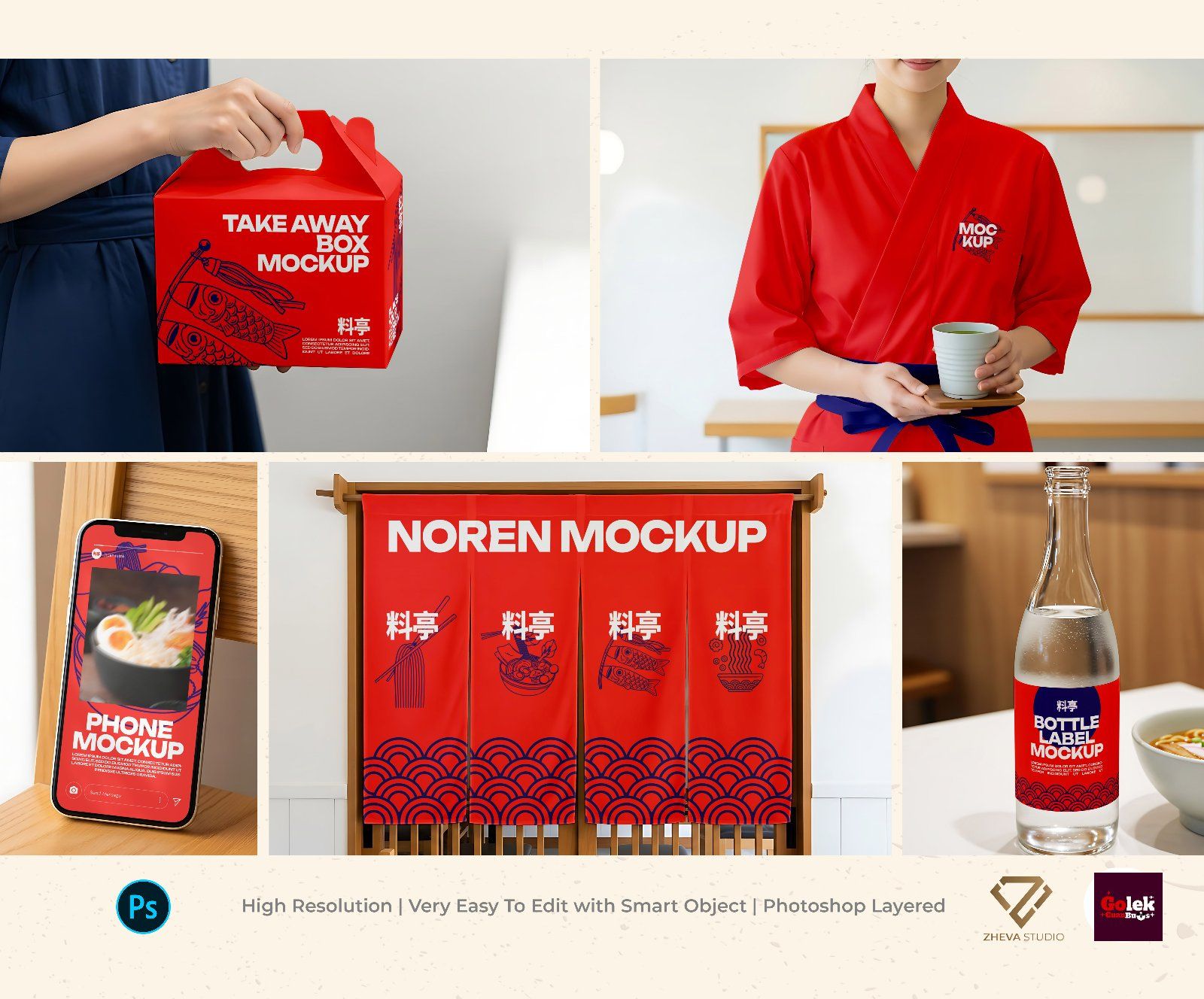 Premium Japan Resto Mockup