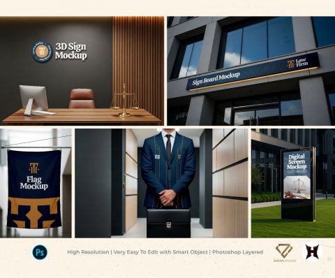 Premium Branding Office Lawyer Mockup