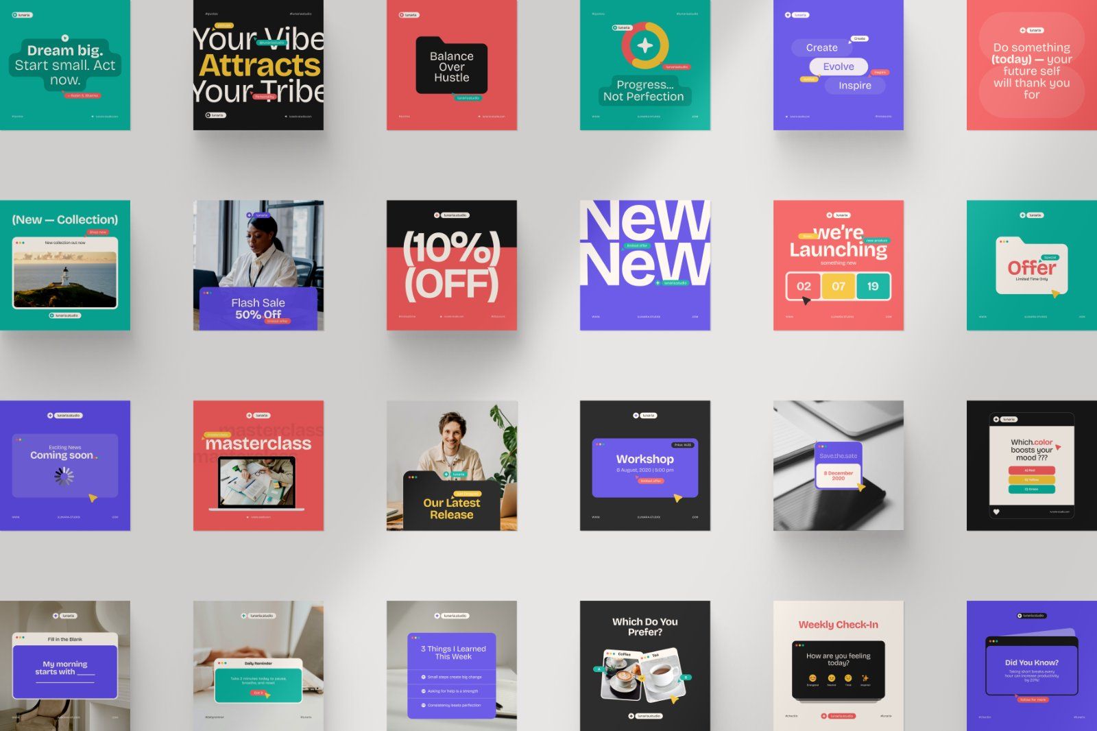 Versa Bold Social Pack – Canva Templates for Instagram & Stories