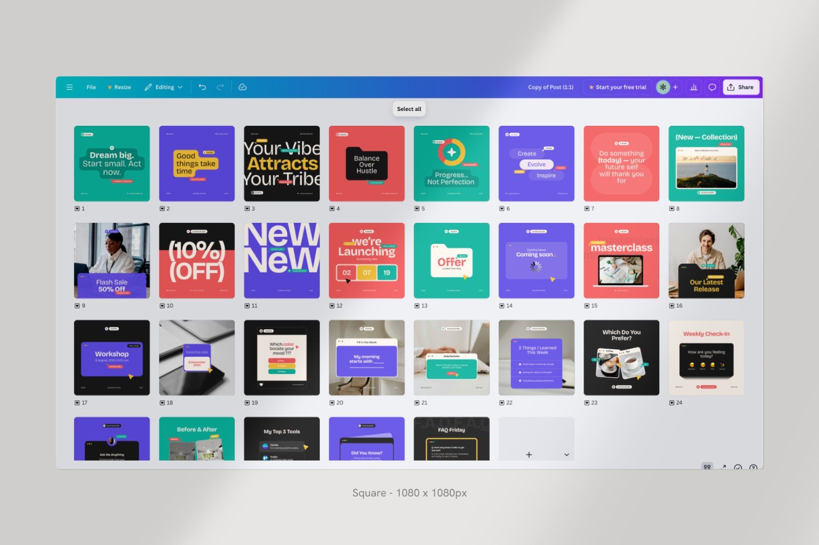 Versa Bold Social Pack – Canva Templates for Instagram & Stories