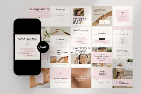Wellness Instagram Template - Canva