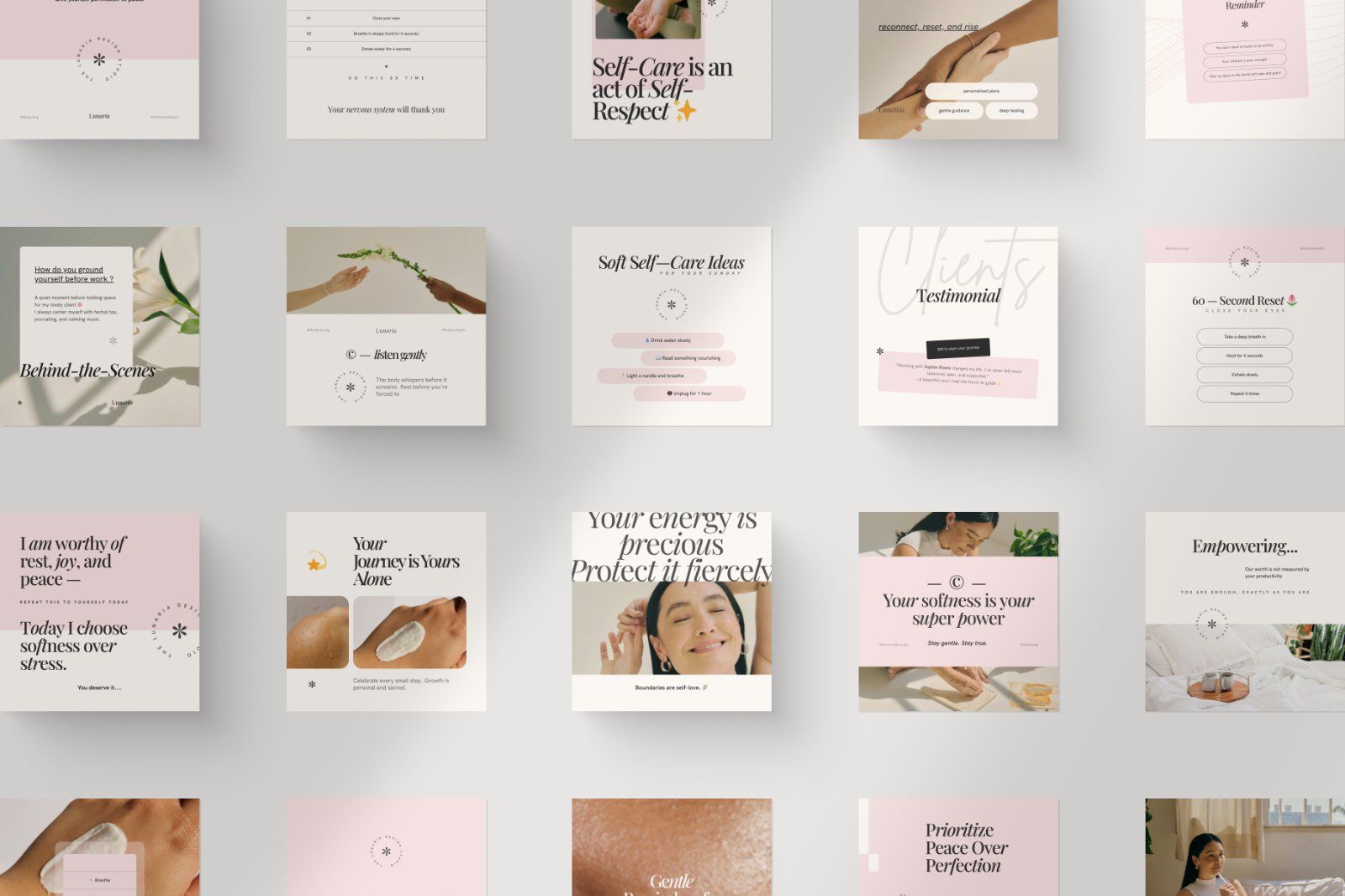Wellness Instagram Template - Canva